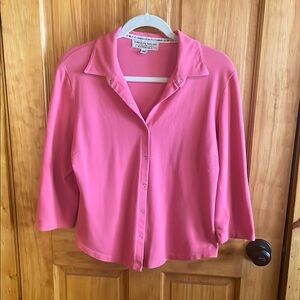 ☄️2for $14 SaLe💫Caroline Taylor Sport Essentials Collared Snap Front Shirt